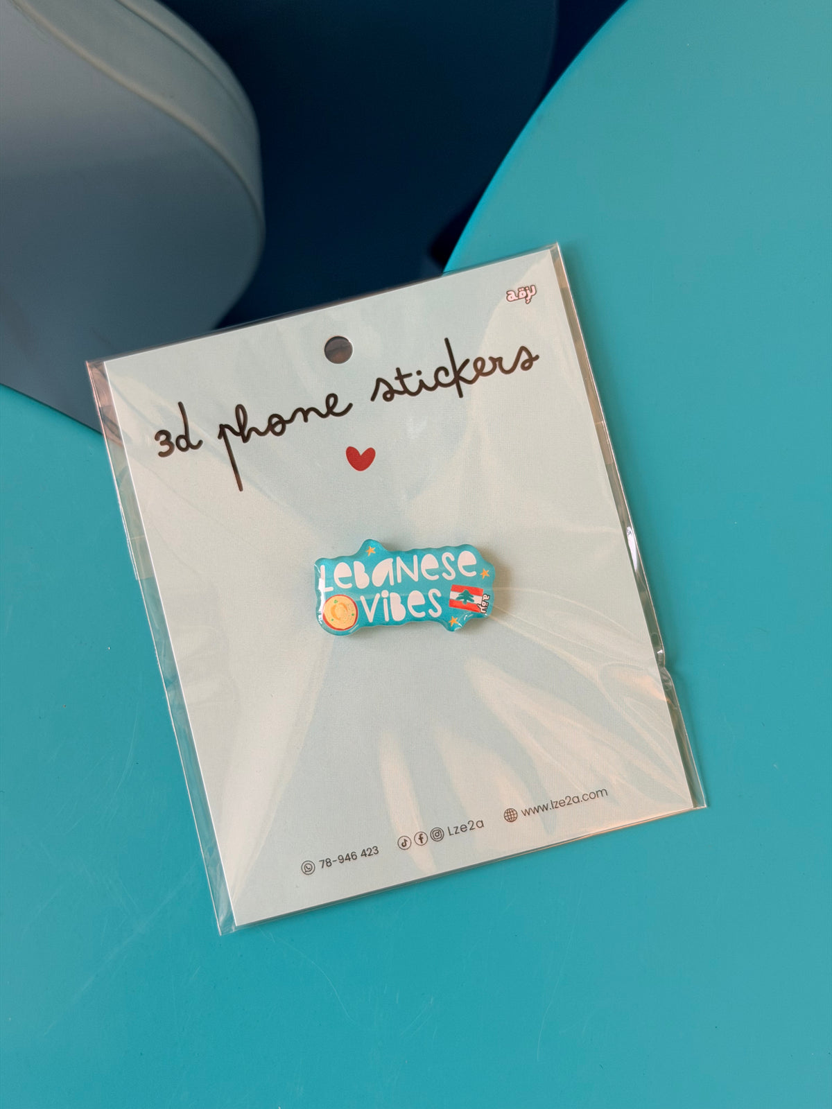 Lebanese vibes 3d phone stickers