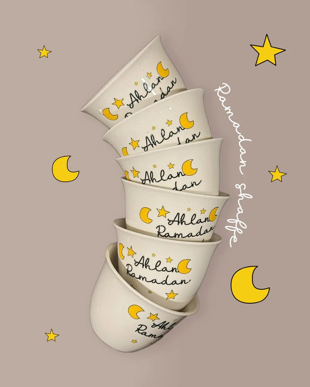 Ahlan Ramadan Shaffe Set Cups
