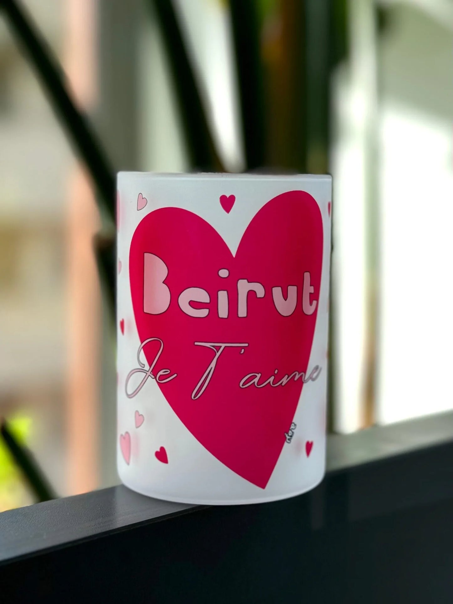 Beirut Je T’aime Transparent Mug