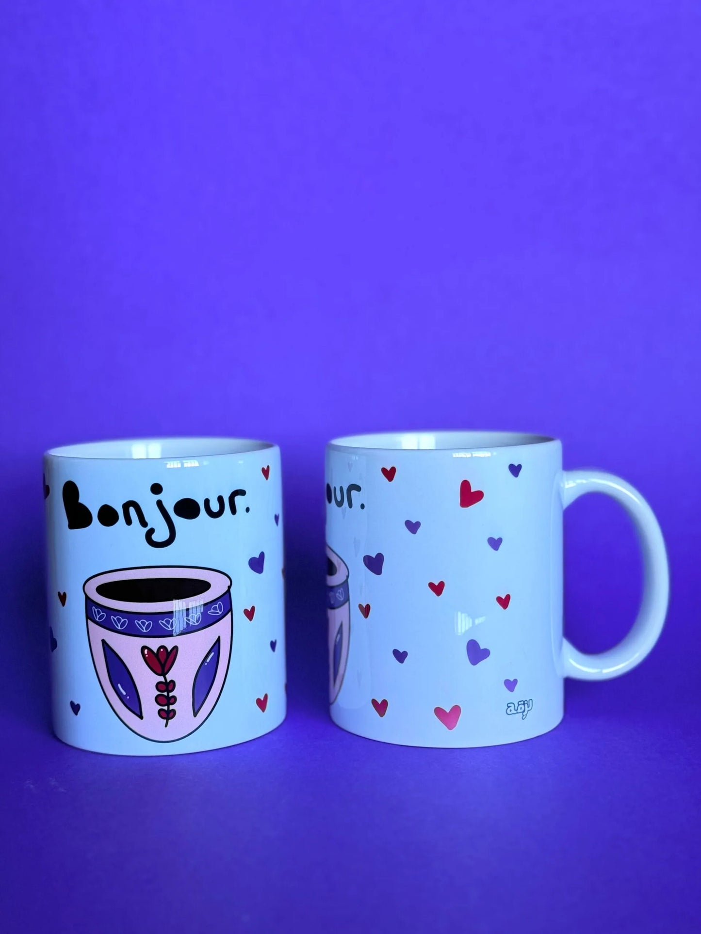 Bonjour Glass Mug