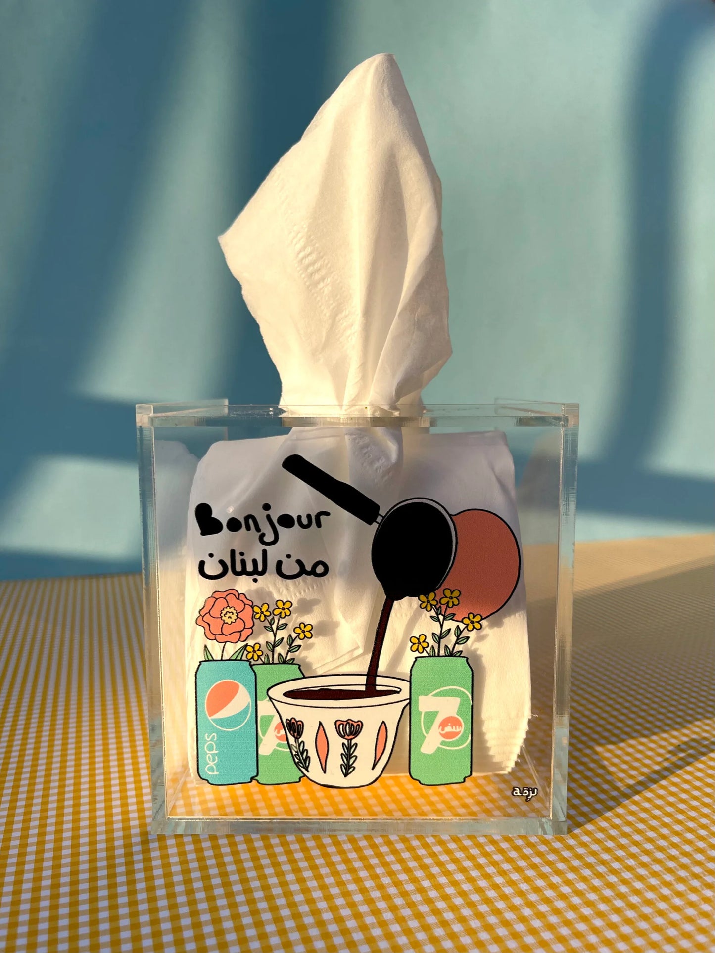 Bonjour men lebnen tissue box