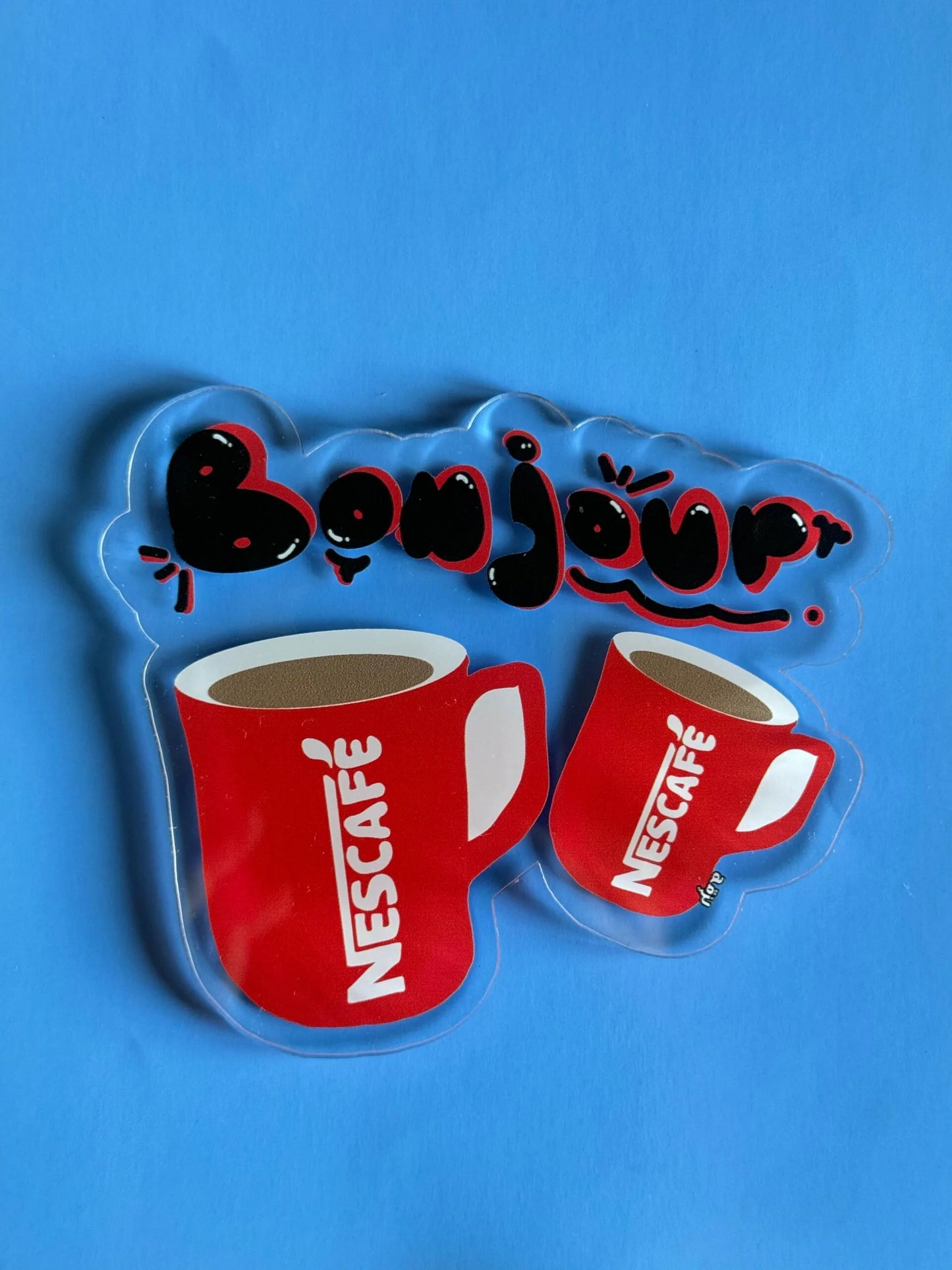 Bonjour nescafe coaster