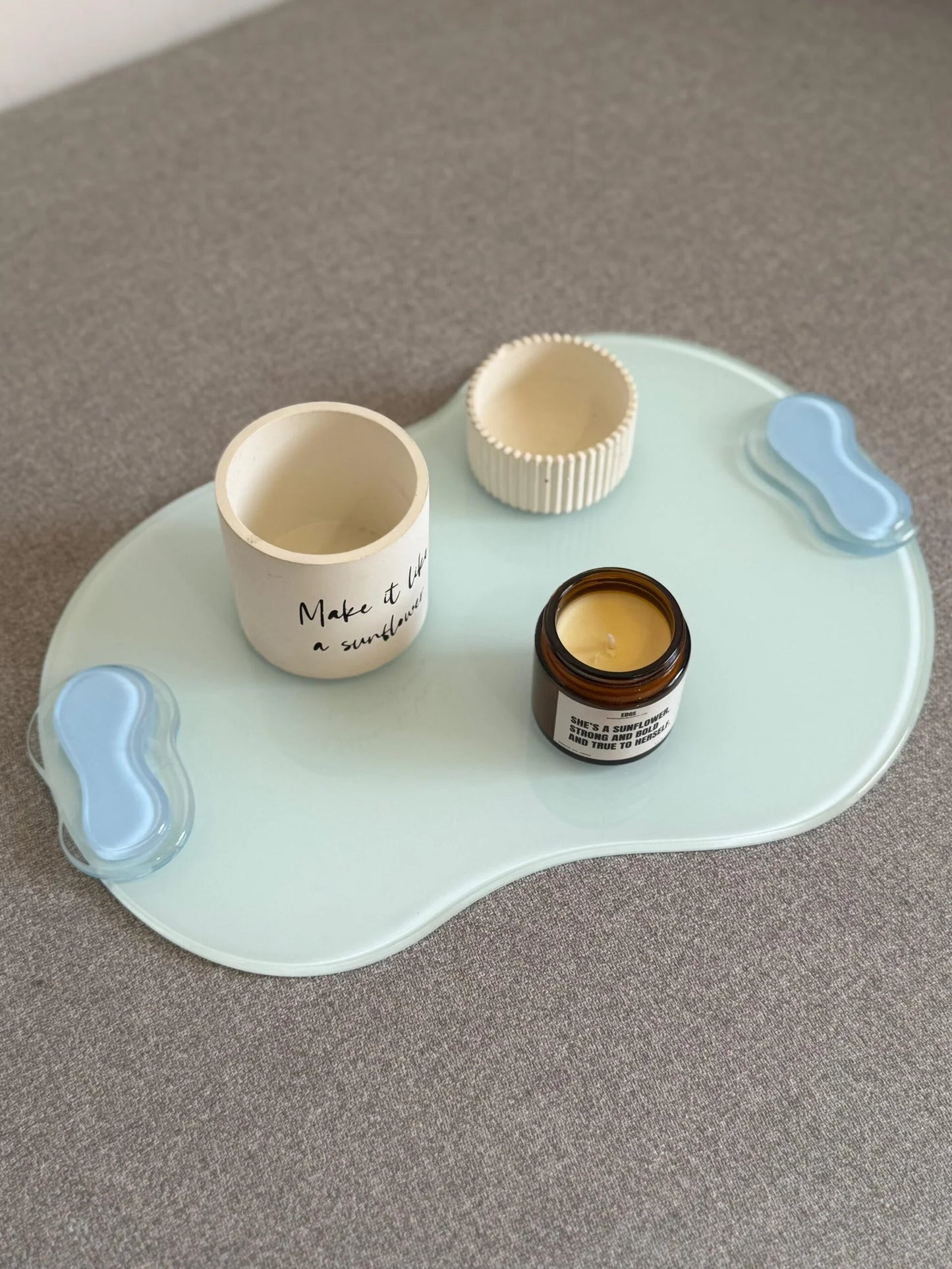 Cloud Mist Artstract Tray