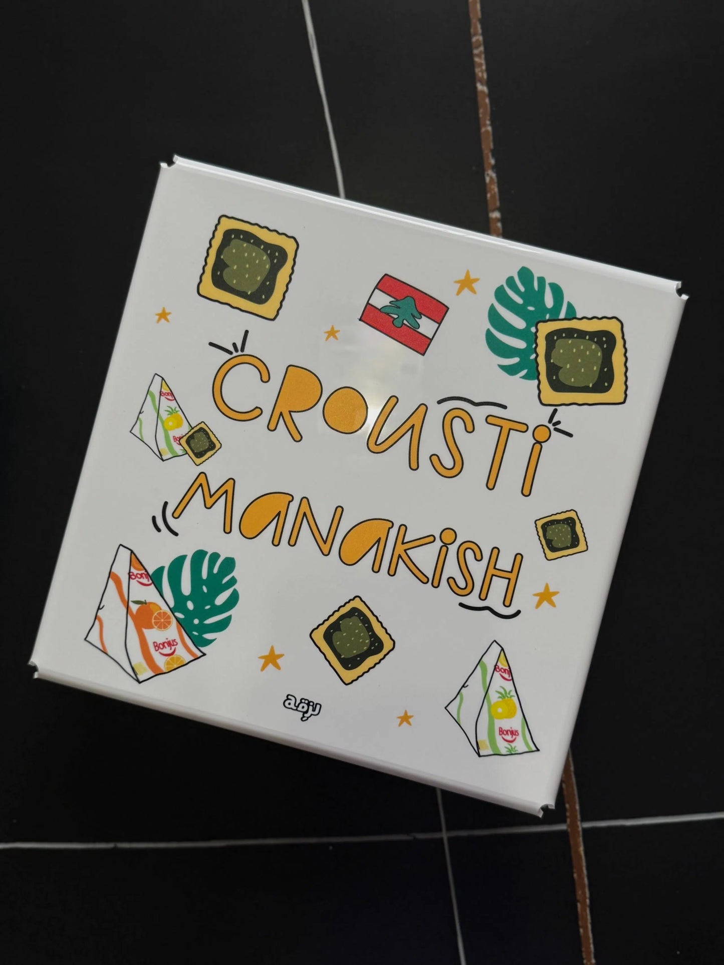 Crousti Manakish Dyafe Box 25x25cm