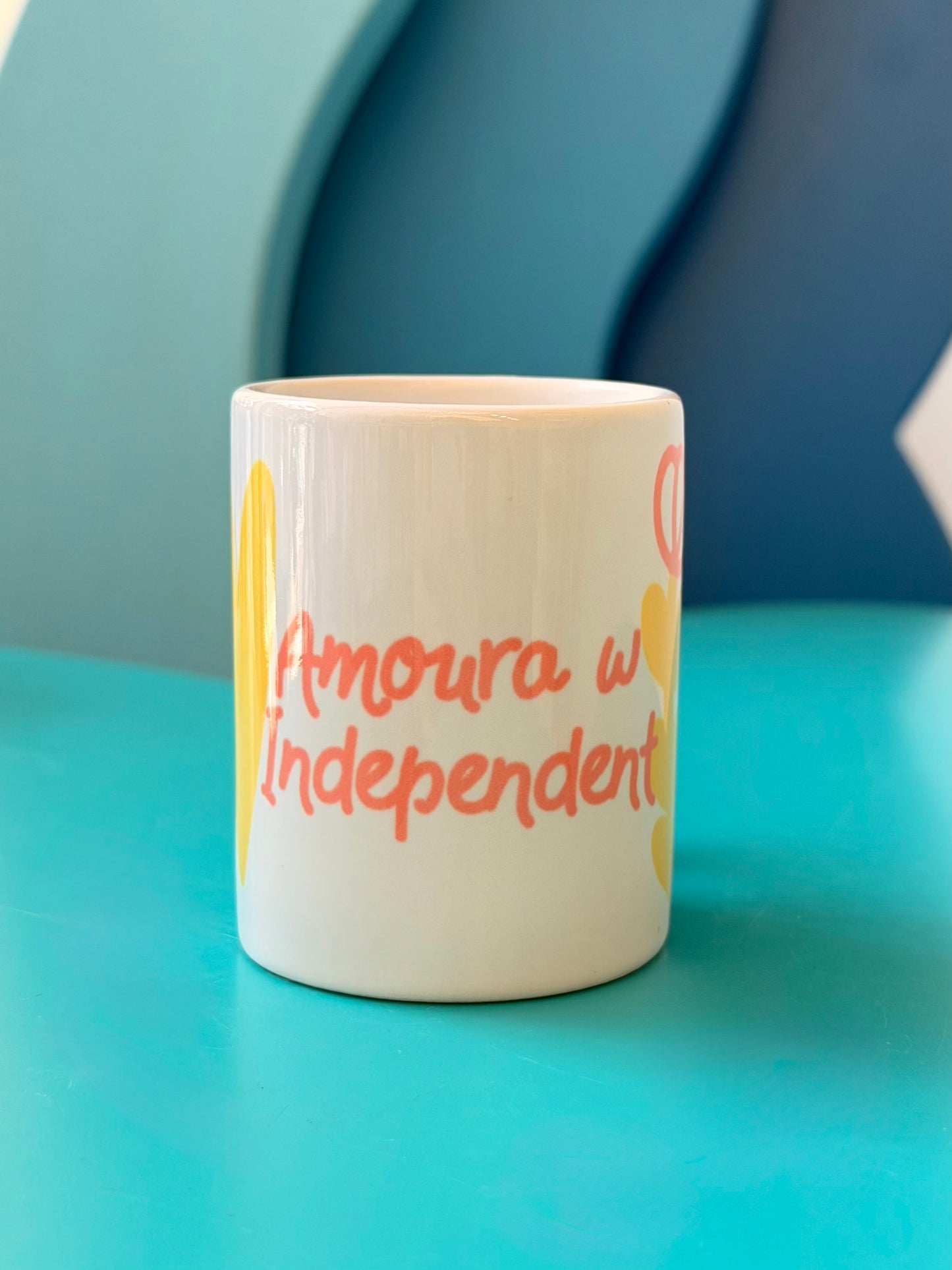 Amoura w independent espresso glass