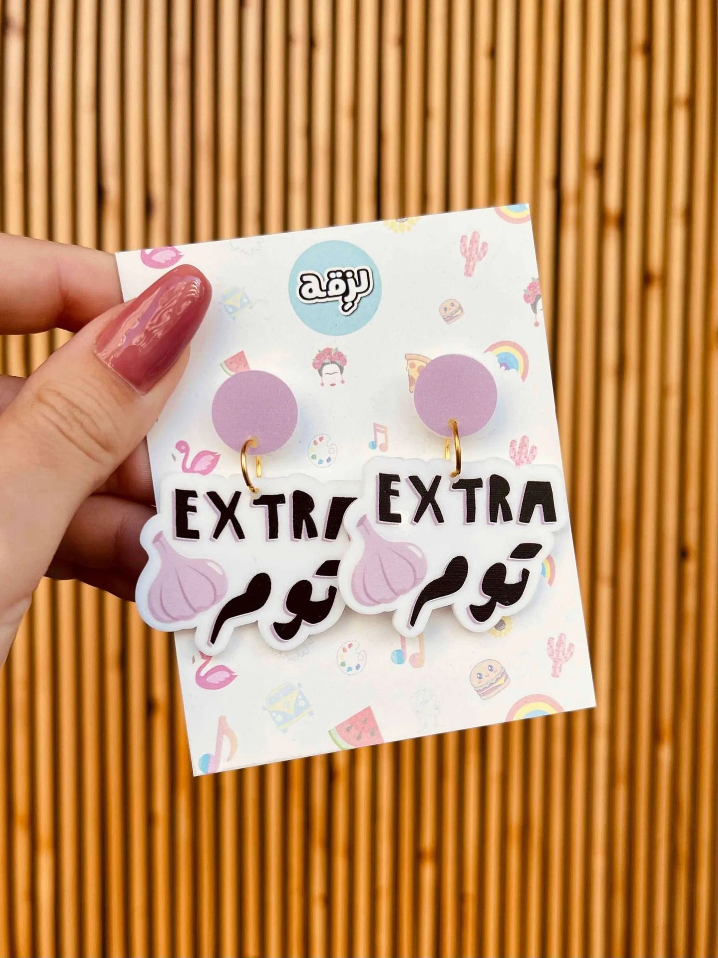 Extra toum earrings