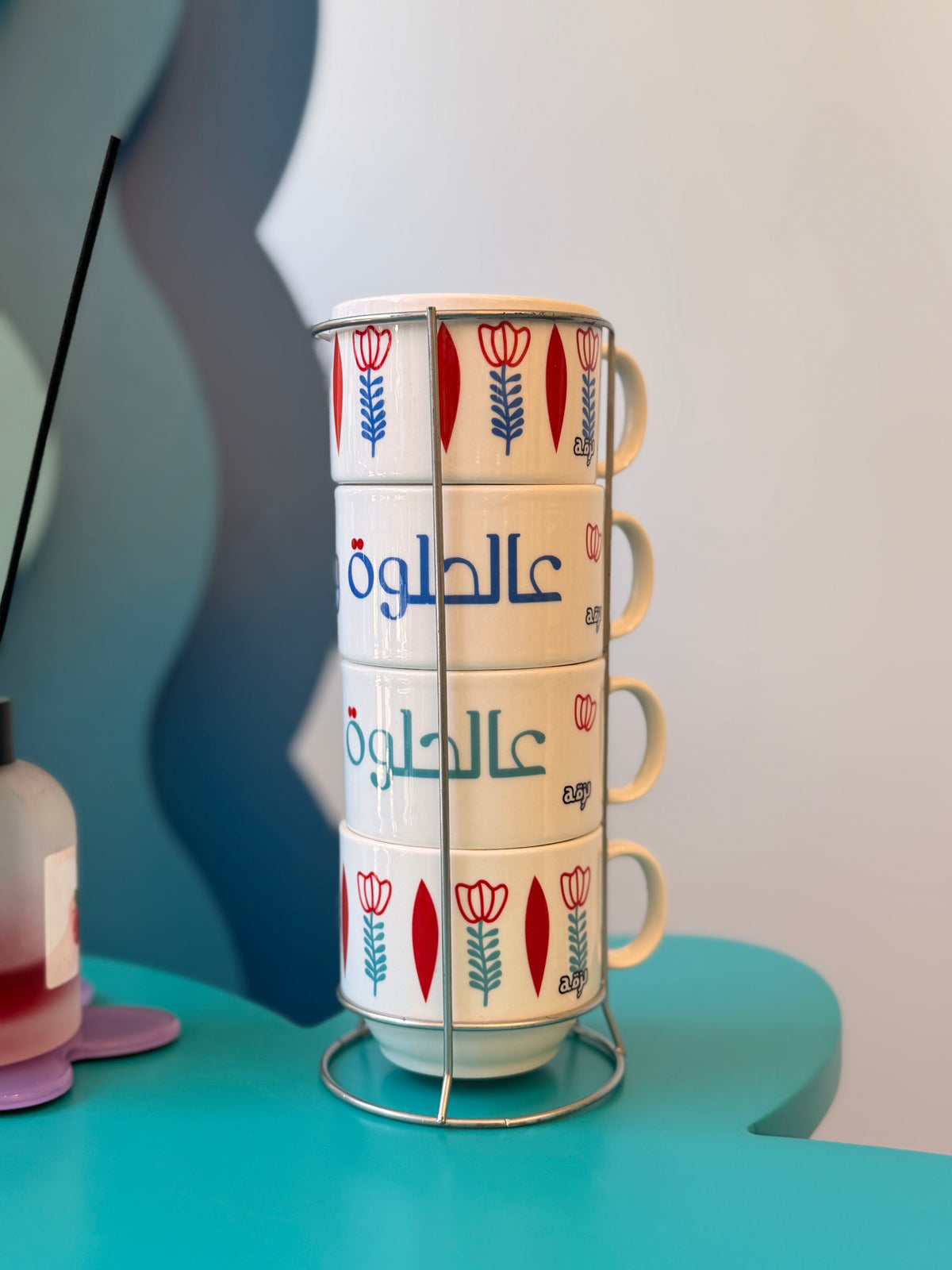 3al helwe wel morra set cups