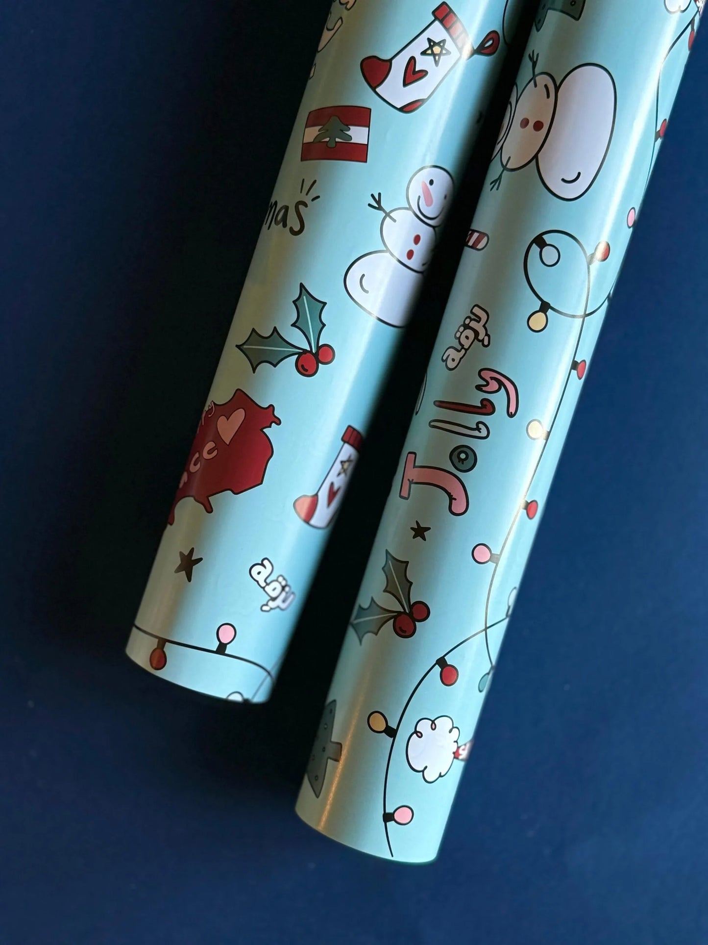 Gift wrapping Christmas paper Lebanese edition