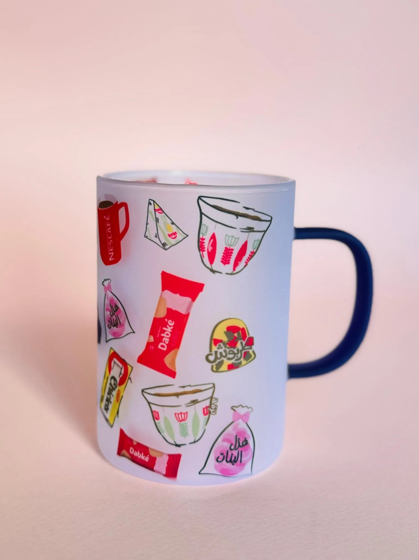 Lebanese Pattern Transparent Matt Mug