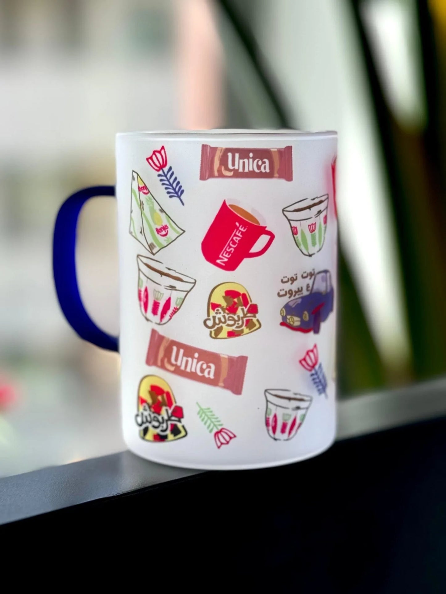 Lebanese Pattern Transparent Mug