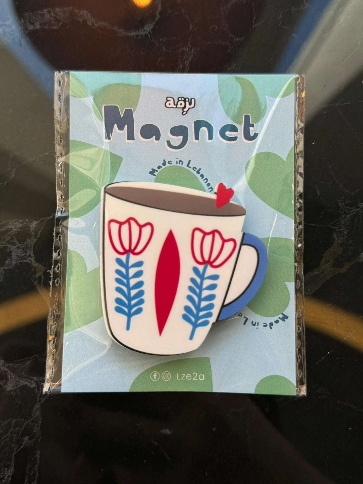 Lebanese mug magnet