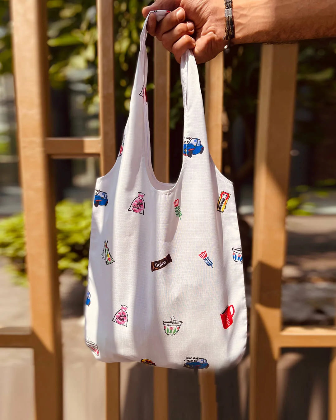 Lebanese patterns tote bag