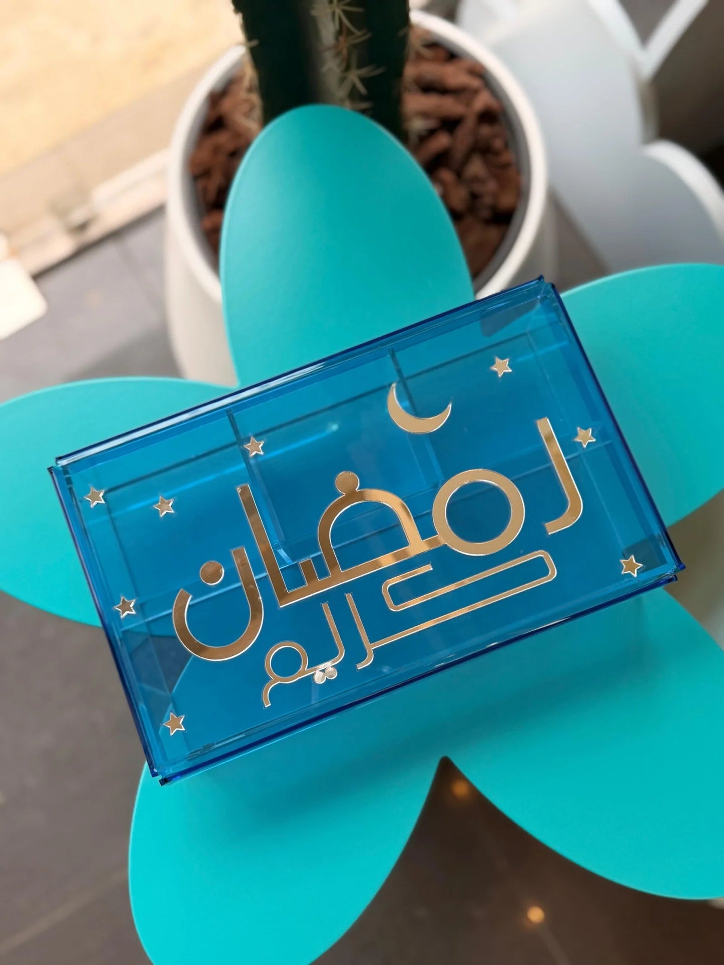 Ramadan Karim Blue Box