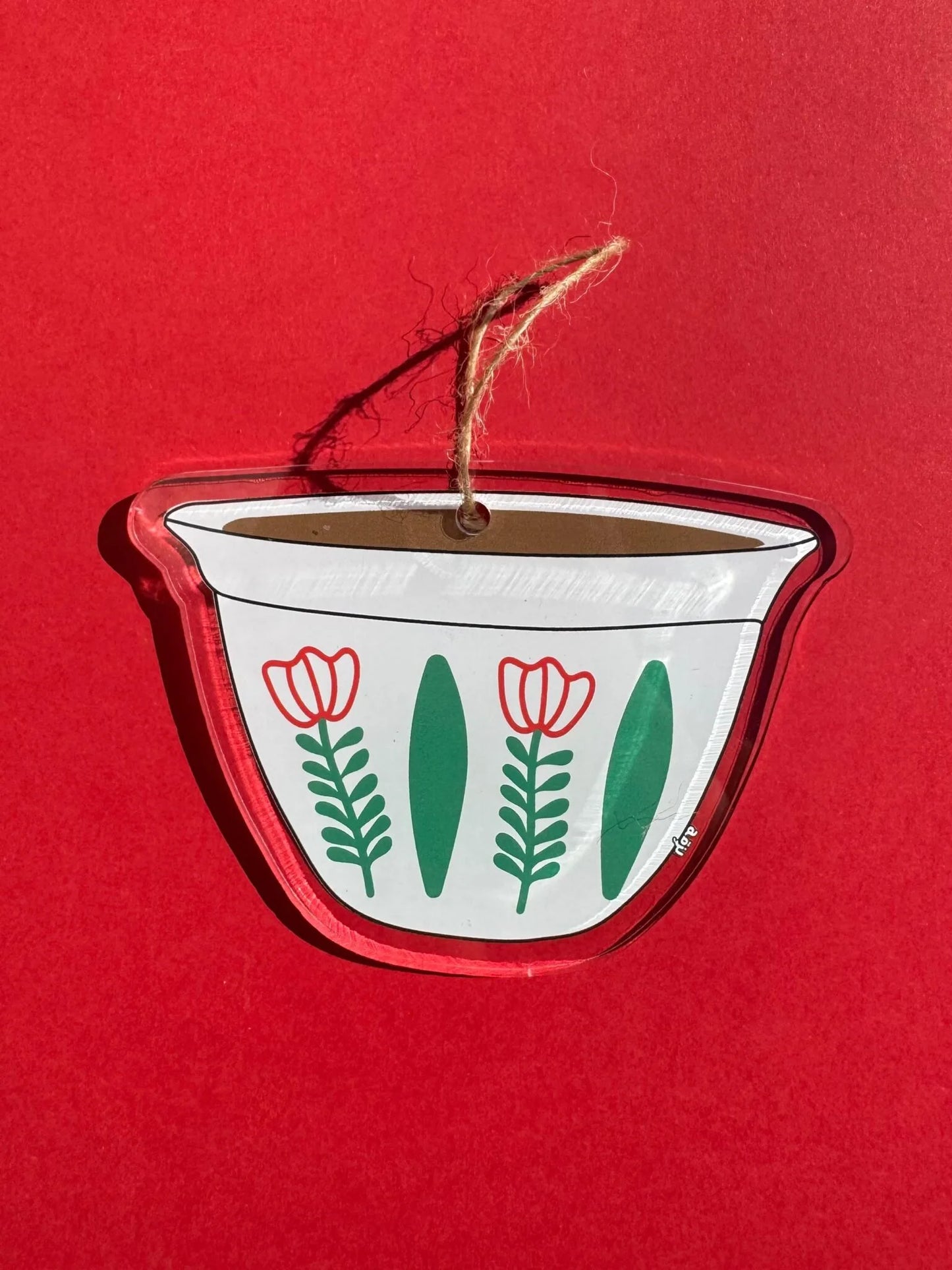 Shaffe Green Cup Ornament Tree