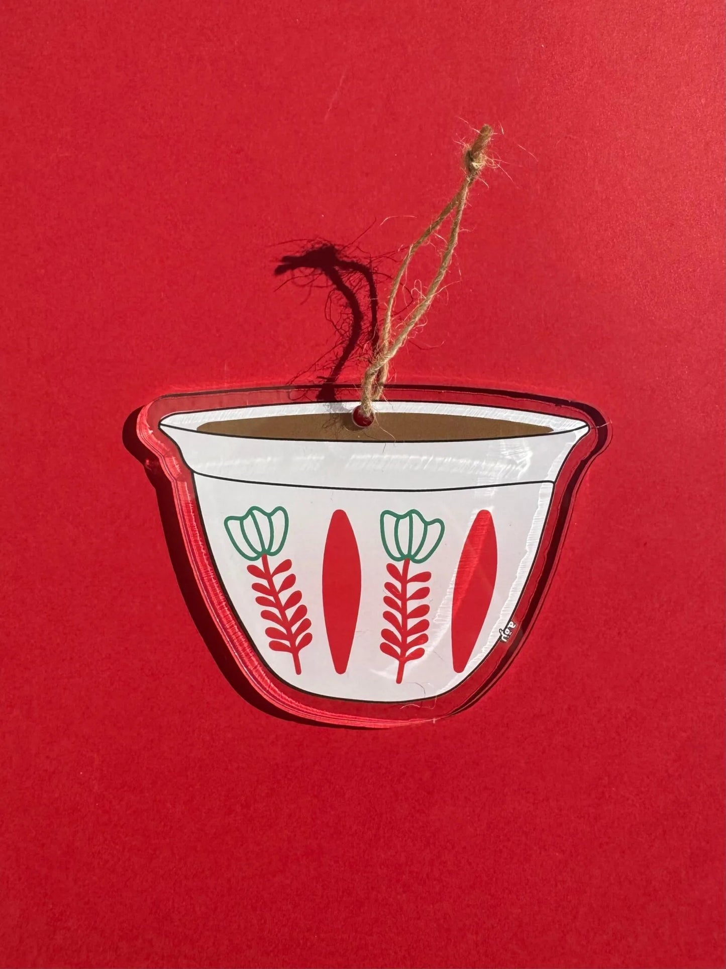 Shaffe Red Cup Ornament Tree