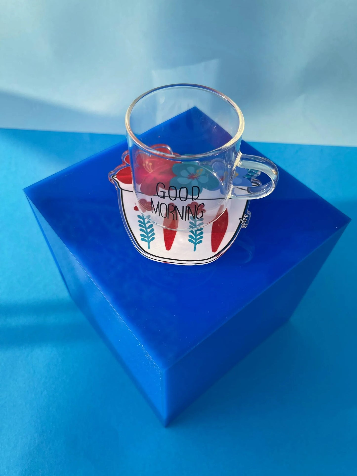Shaffe Flower Red Coaster
