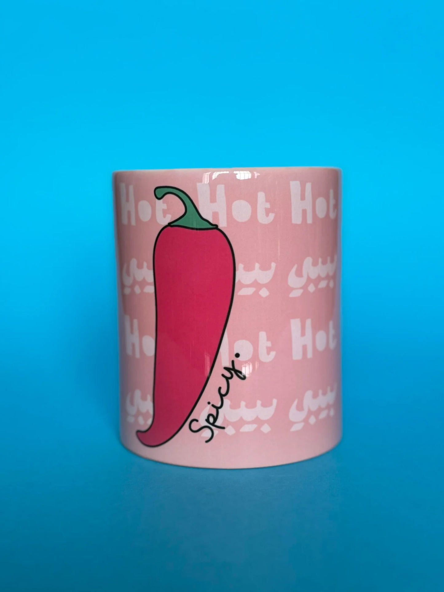 Spicy glass mug
