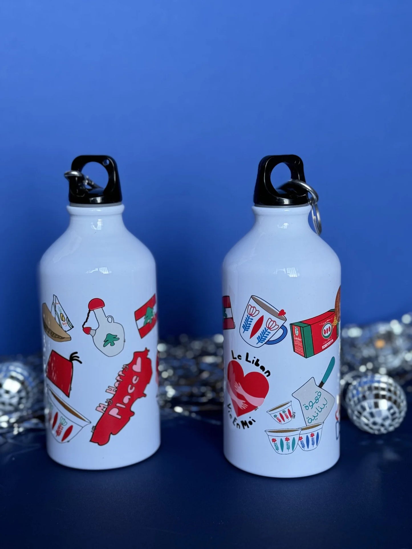 lebanese christmas edition pattern bottle