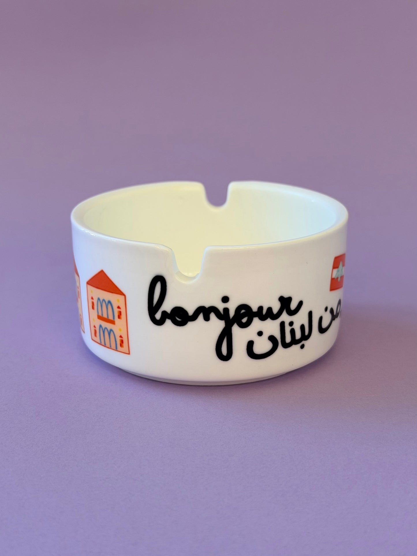 Bonjour men lebnen ashtray