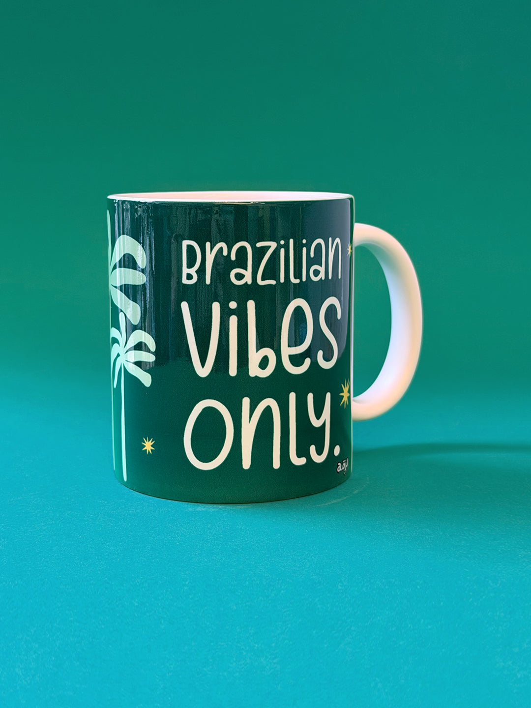 Brazil glass mug