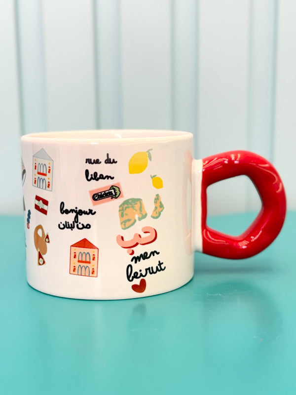 Lebanese pattern mug