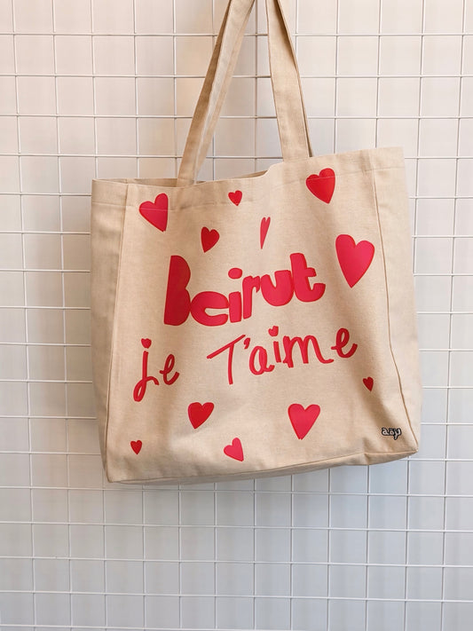Beach tote beirut je t’aime