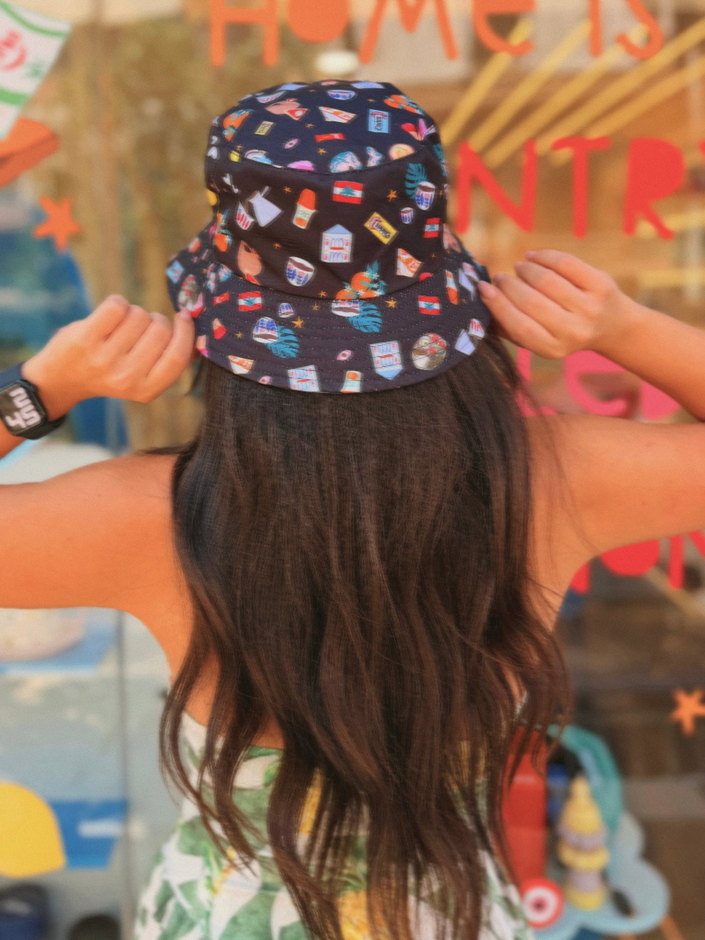 Lebanese vibes bucket hat