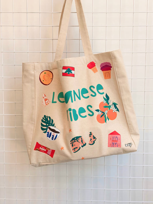 Beach tote lebanese vibes