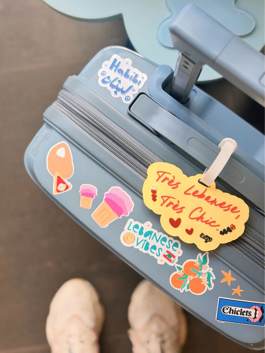 Très libanaise très chic luggage tag