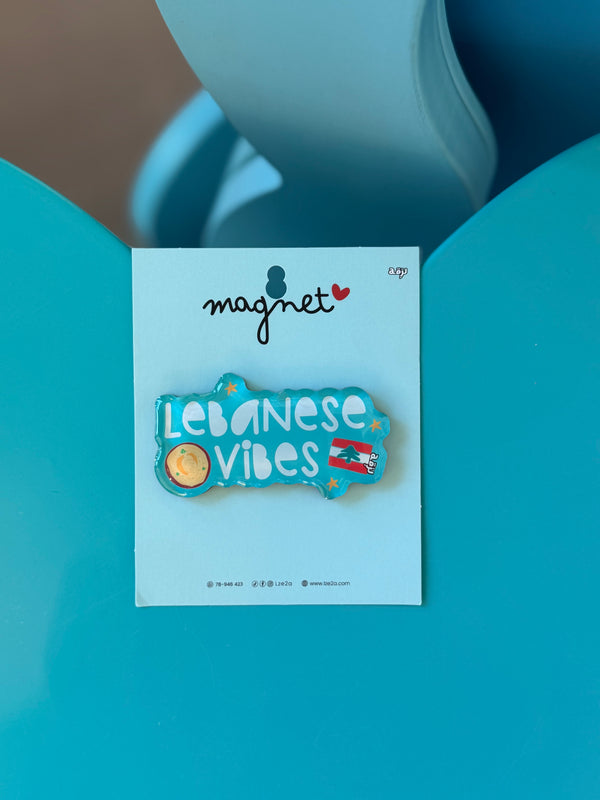 Lebanese vibes transparent 3d magnet