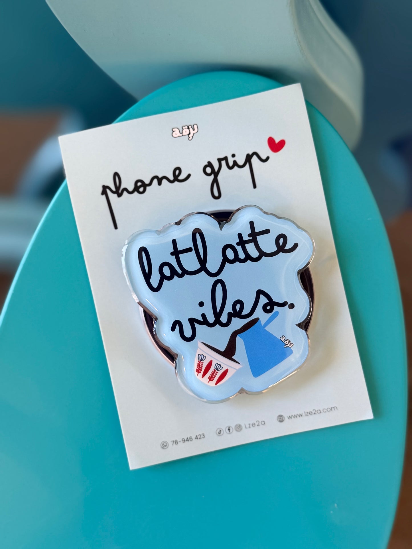 Latlatte vibes phone grip