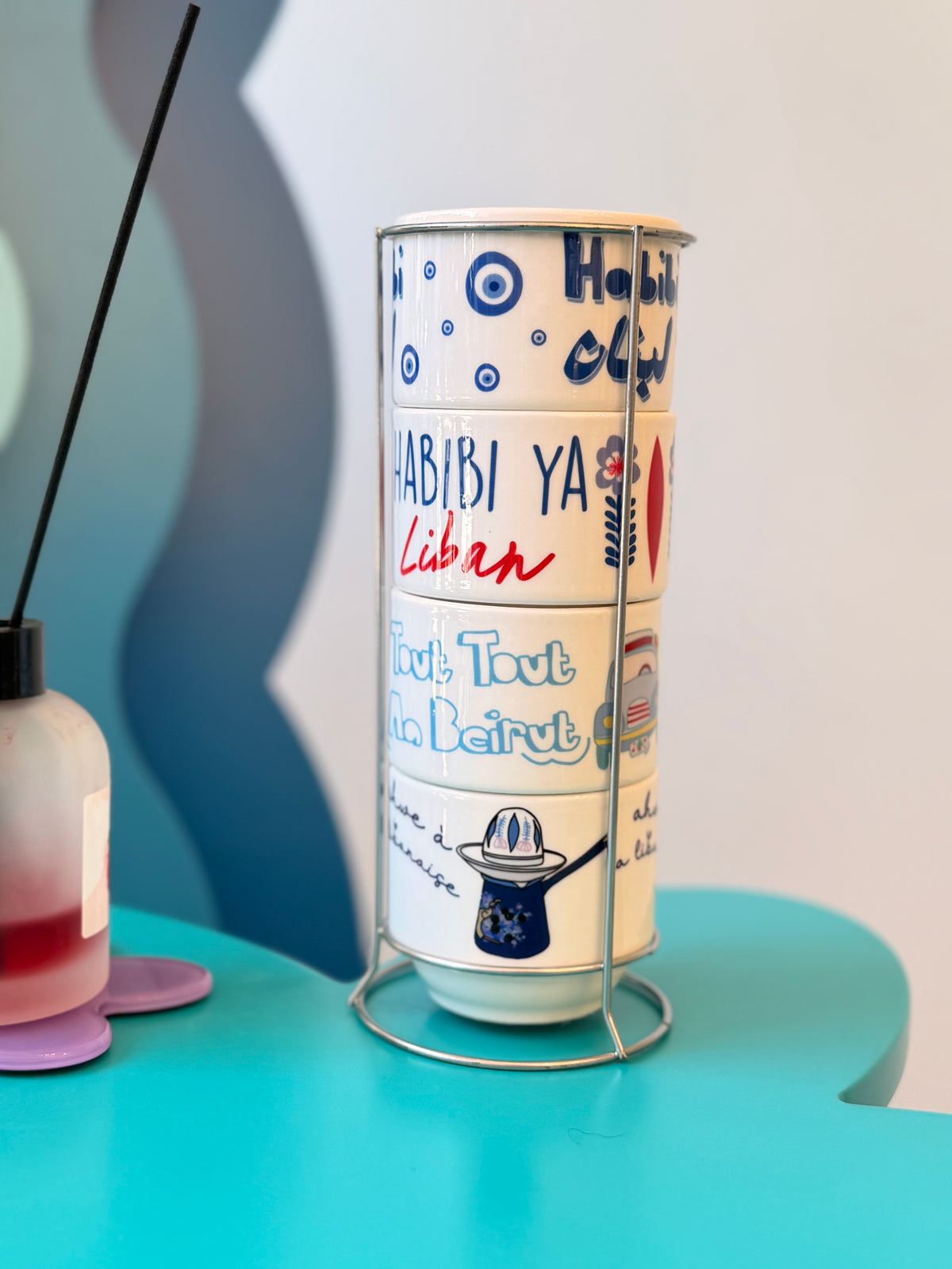 Habibi ya liban cups set