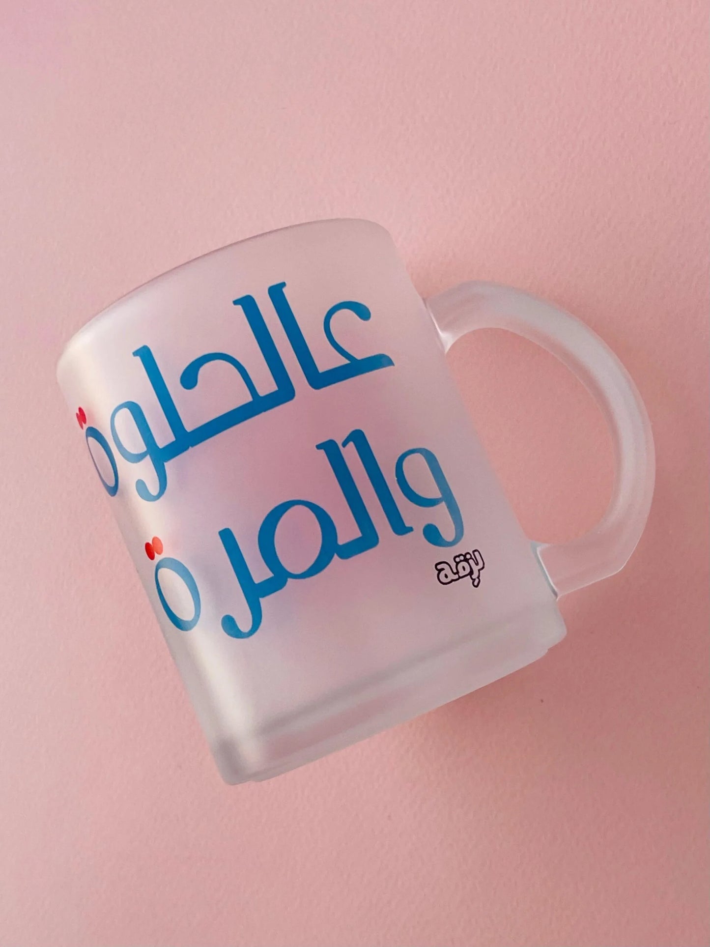 Aal helwe wel mora trasparent matt mug