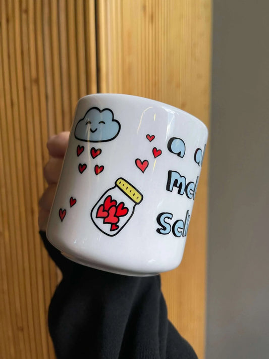 Albe metel elsekar glass mug