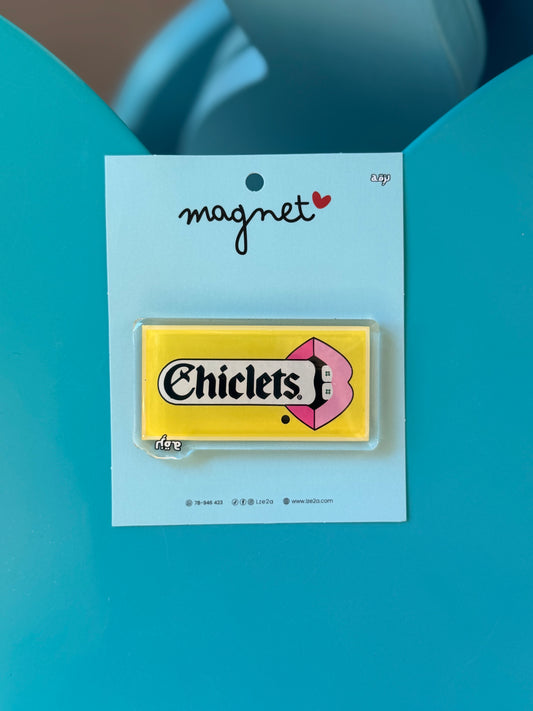Chiclets yellow transparent 3d magnet