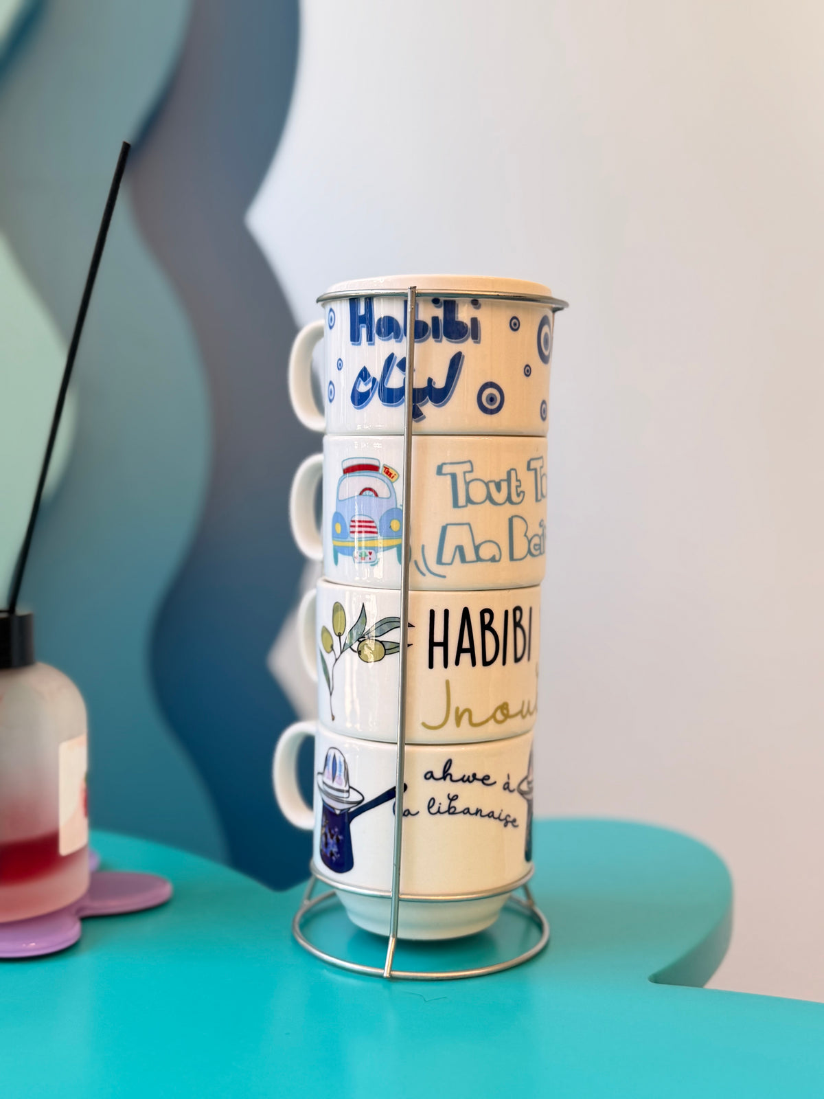 Habibi ya jnoub cups set