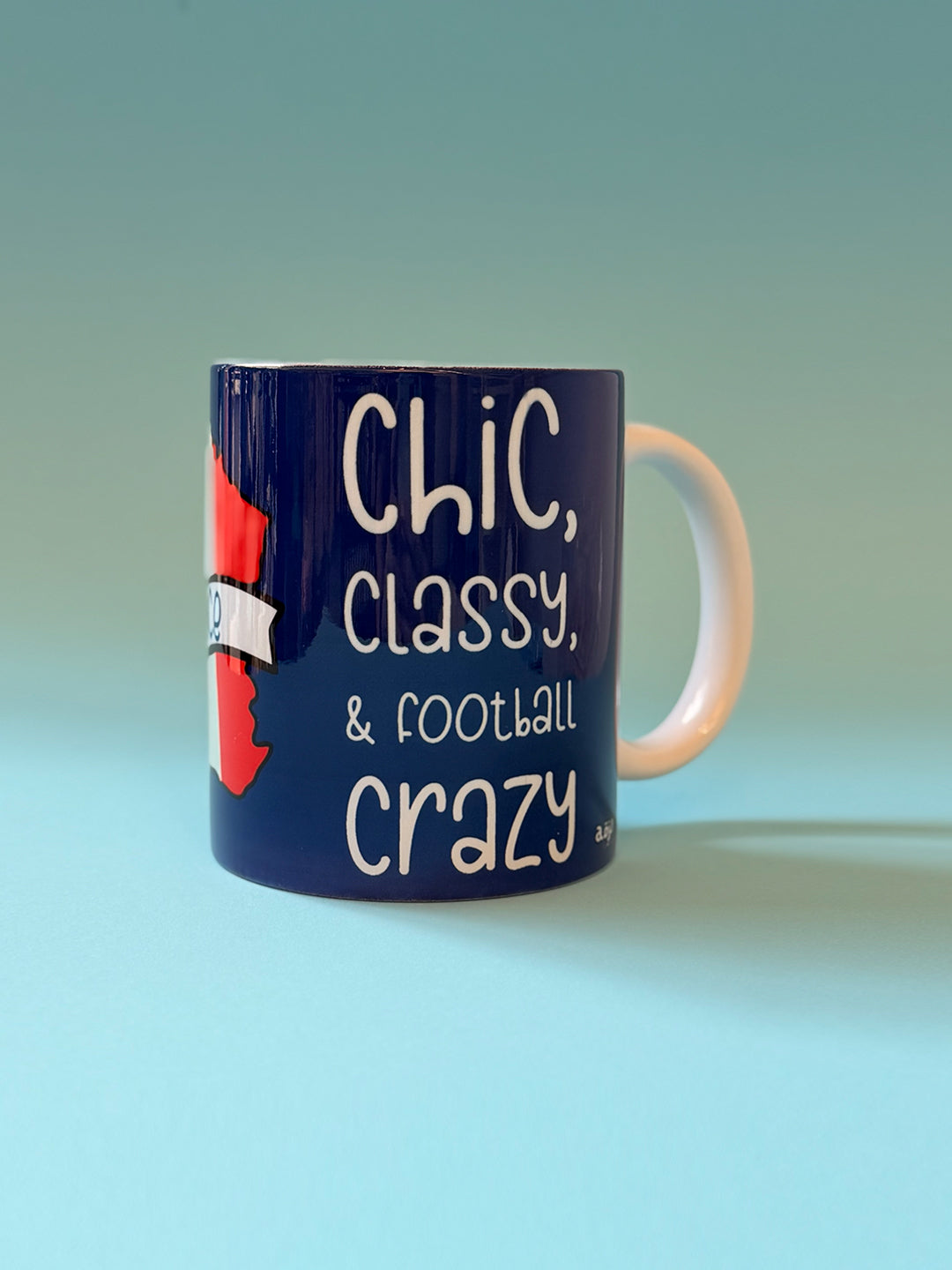 France glass mug