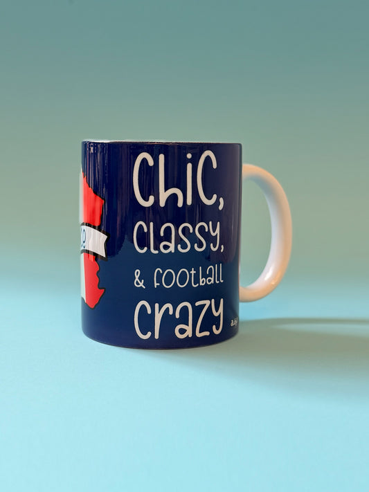 France glass mug