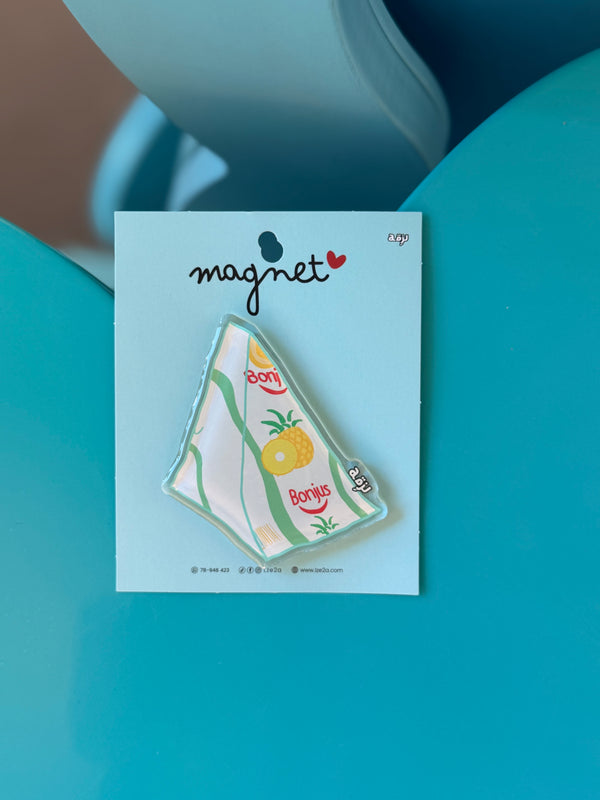 Bonjus pineapple transparent 3d magnet