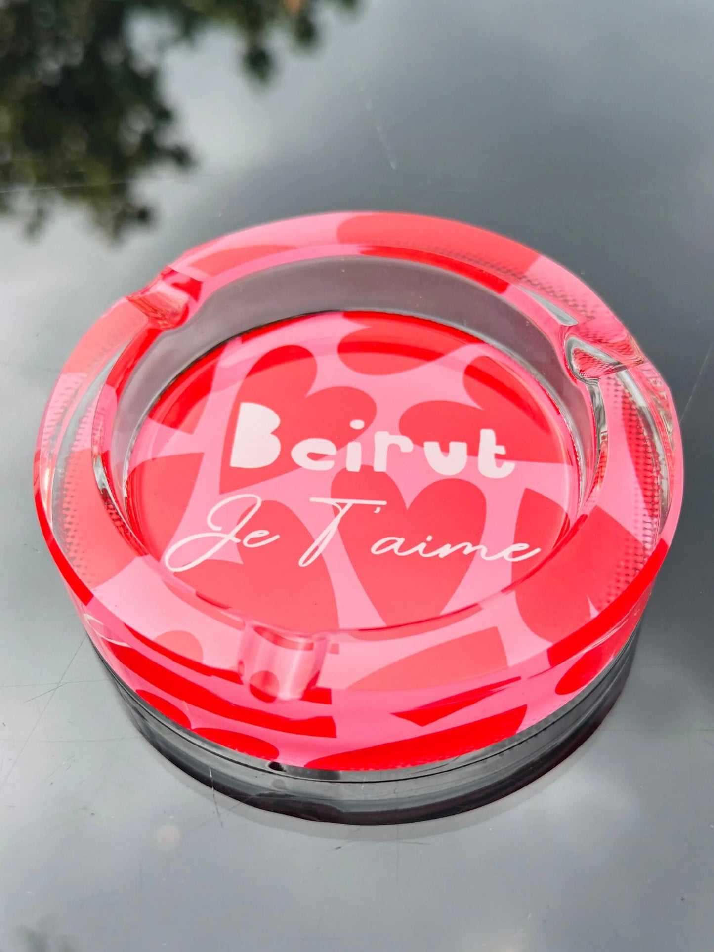 Beirut Je T’aime Glass Ashtray