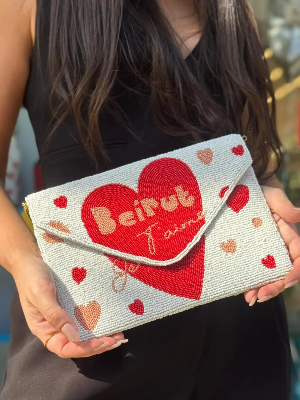 beirut je t’aime pearl bag