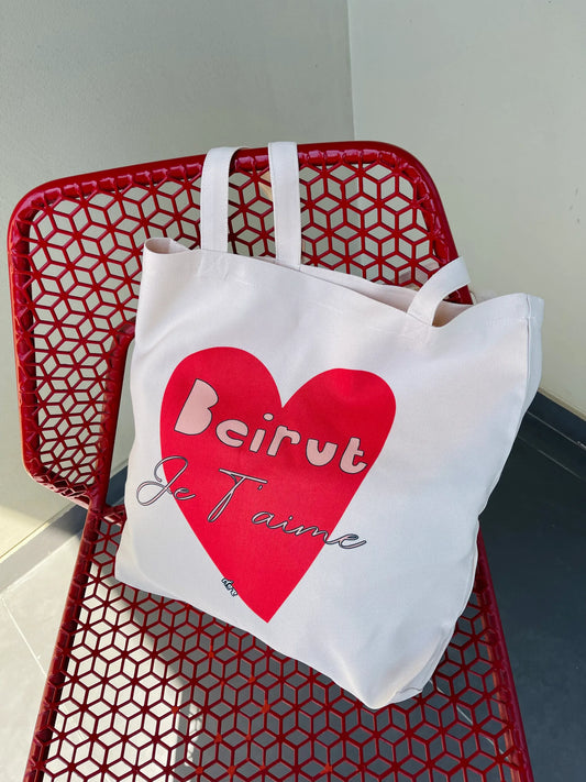 Beirut je t’aime tote bag