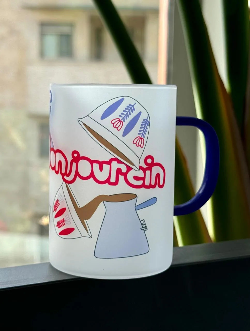 Bonjour Bonjourein Transparent Mug