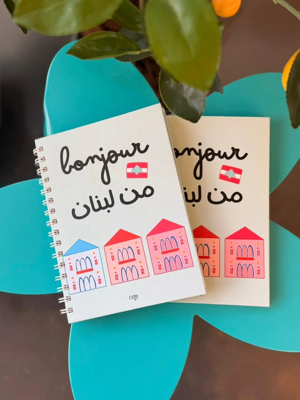 Bonjour Mn Lebnen Hard Cover A5 Notebook