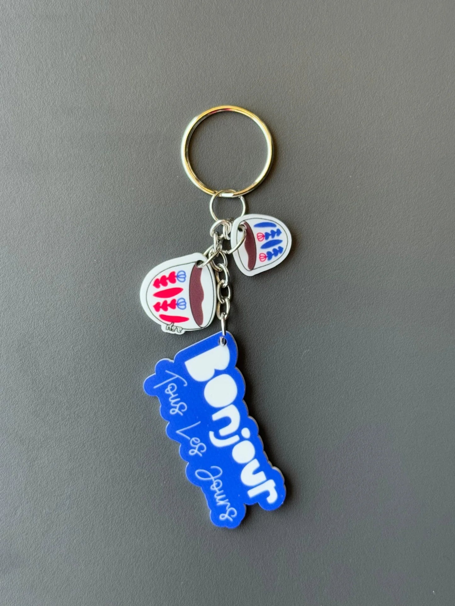 Bonjour Tous Les Jours Keychain