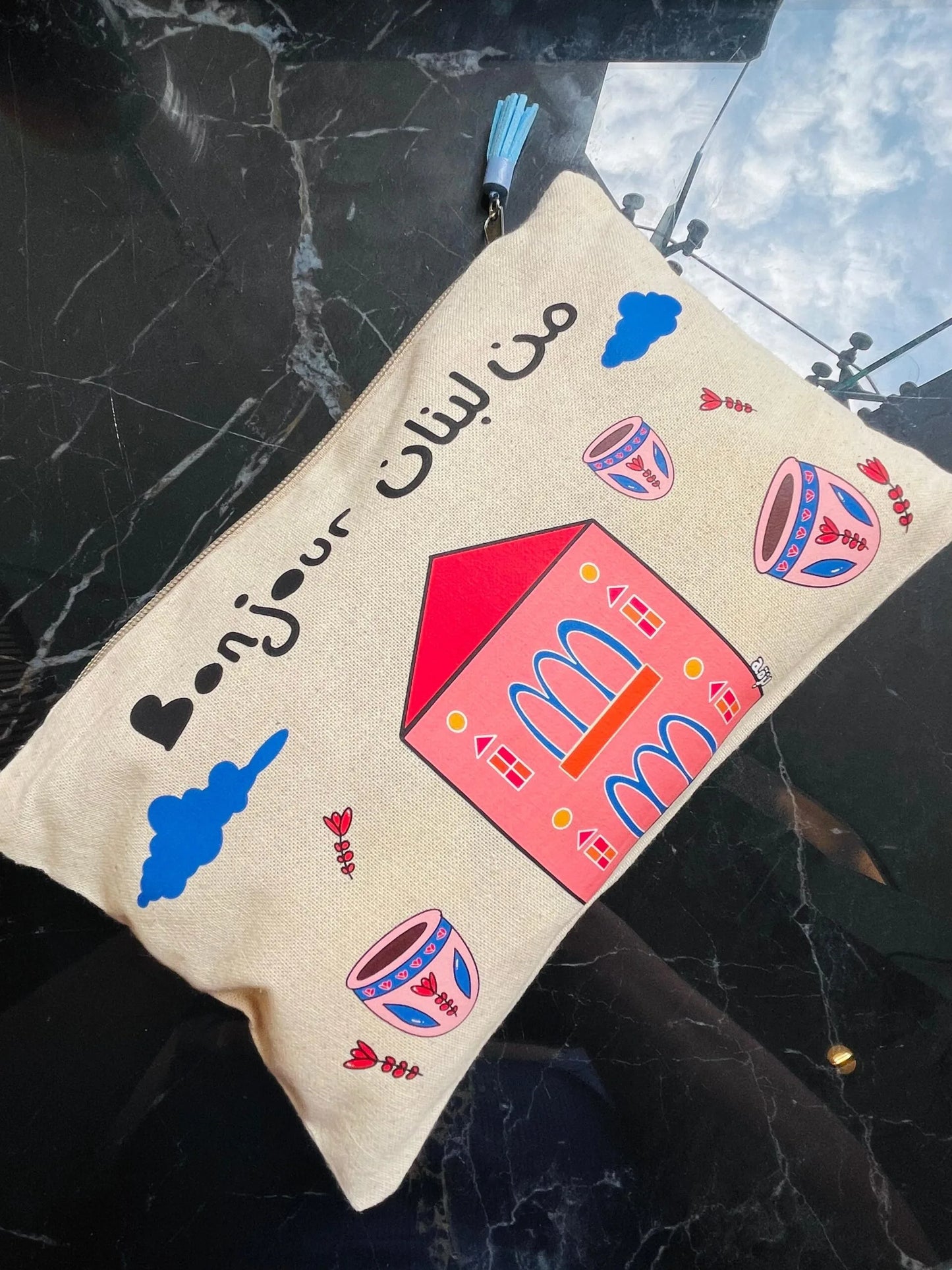 Bonjour men lebnen pouch