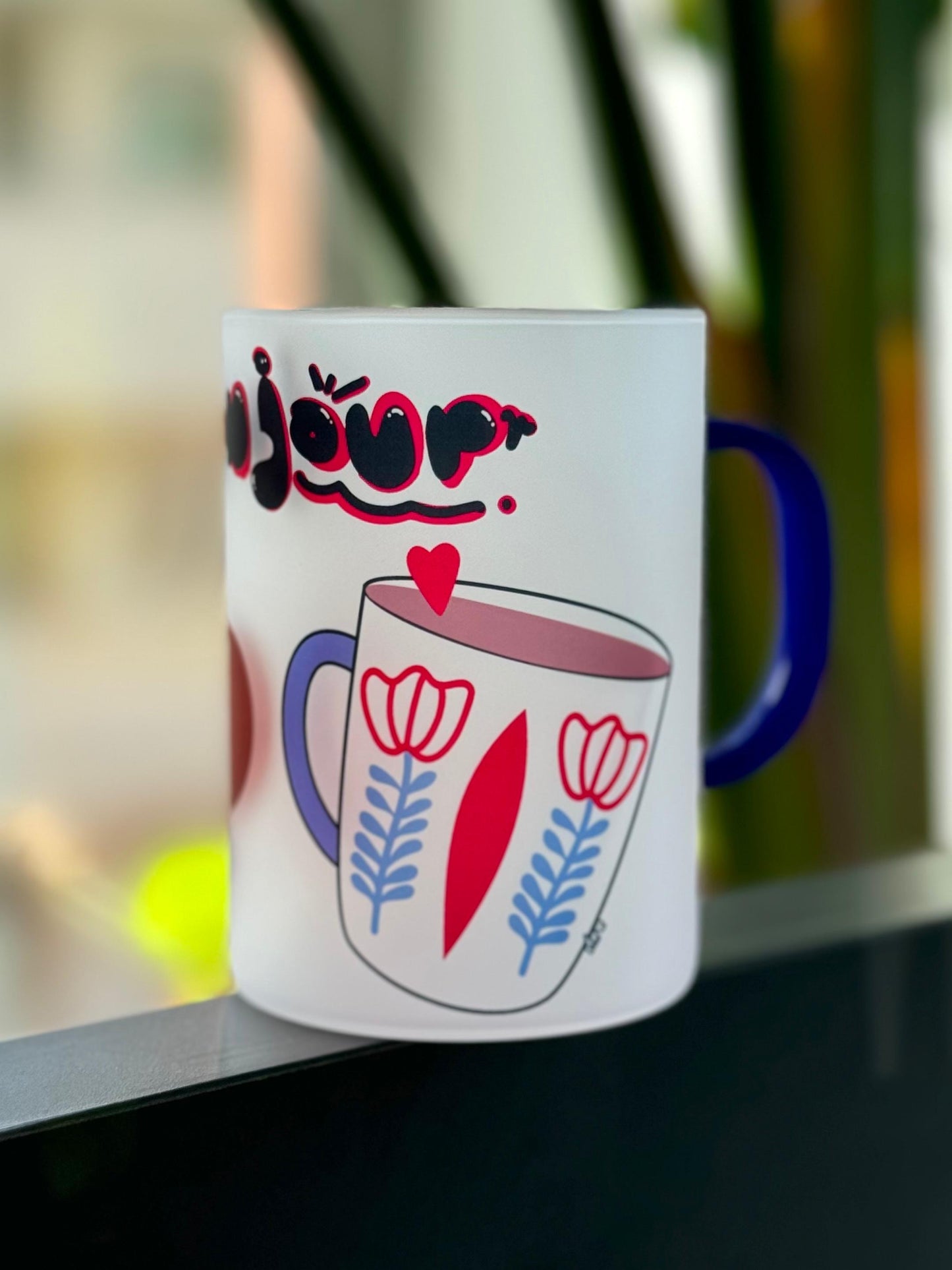 Bonjour Transparent Matt Mug