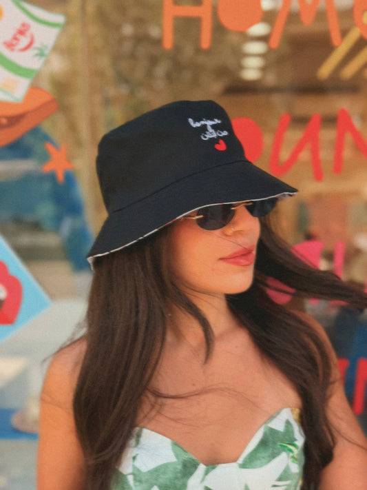 Bonjour men lebnen bucket hat