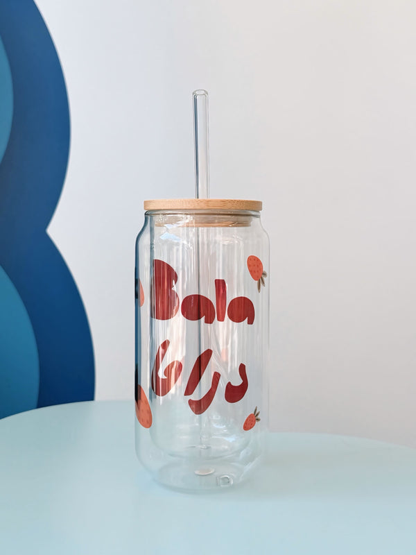 Bala drama Iced coffee glass cup