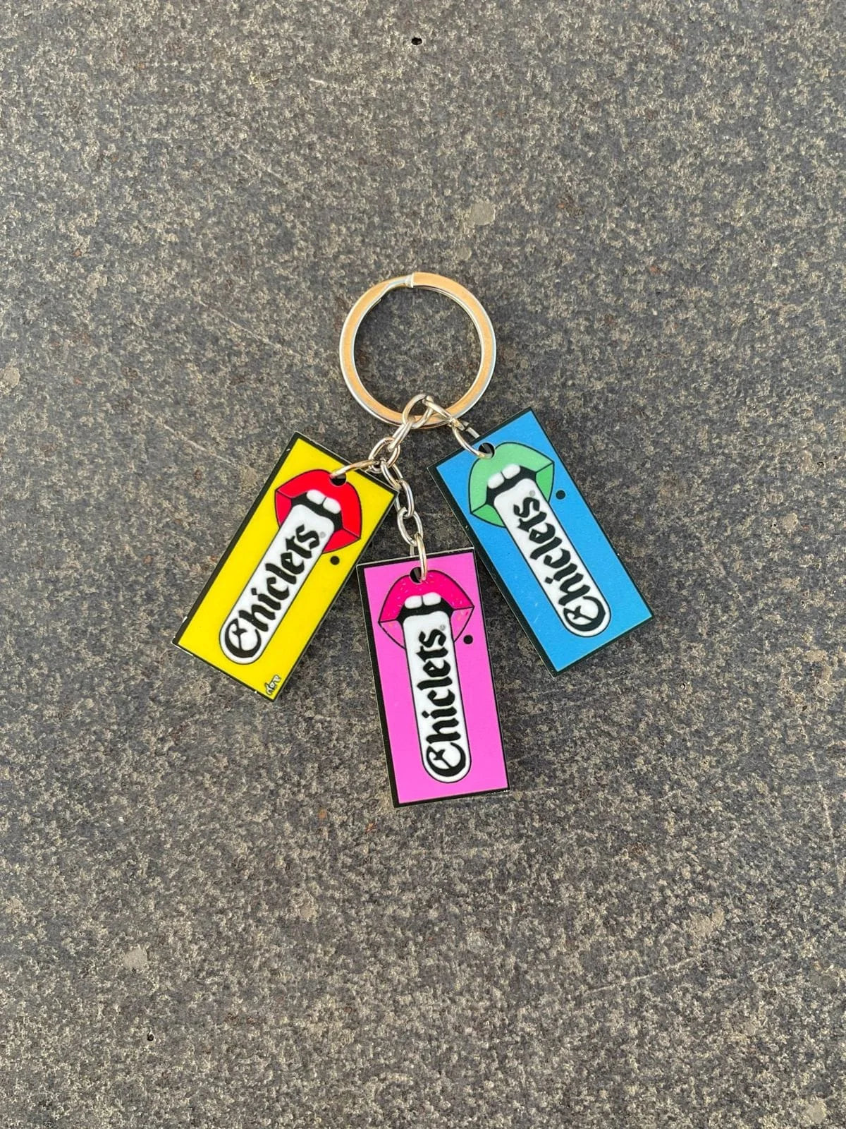 Chiclets Keychain